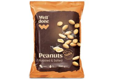 Röst.soolatud maapähklid WELL DONE 500g