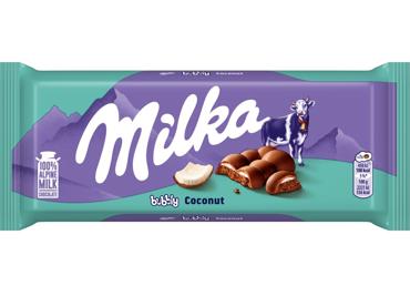 Piimašokolaad kookosega Bubbly MILKA 97g