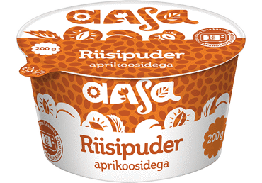 Riisipuder aprikoosidega AASA 6% 200g