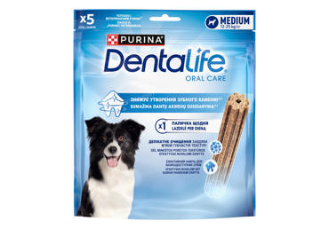 Suuhooldus keskm.koer.DENTALIFE 115g