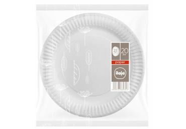 Ühekordne taldrik ILAJA 23cm 20tk