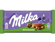 Piimašokolaad täispähklitega MILKA 95g