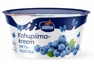 Kohupiimakreem ALMA Metsmustika 150g BARBORA
