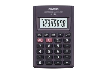 Taskualkulaator CASIO HL-4A-B 56x87mm
