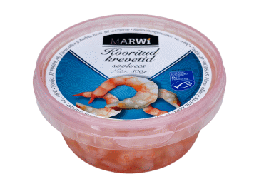 Kooritud krevetid soolvees 300g