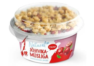 Jogurt Natural jõhvikamüsliga TERE 150g