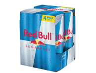 Energiajook RED BULL suhruvaba 4x250ml