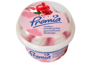 Jäätis vanilje-granaatõuna PREMIA,250g