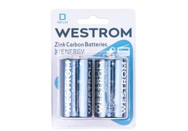 Patareid WESTROM D,2tk,R20,1.5V