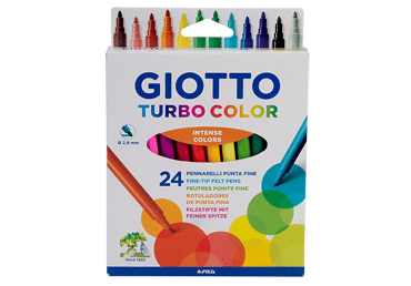 Viltpliiatsid GIOTTO Turbo,  24värvi
