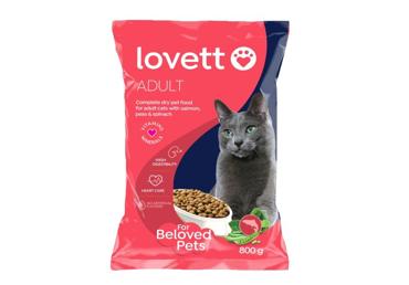 Kuiv kassitoit LOVETT lõhe-herned 800g