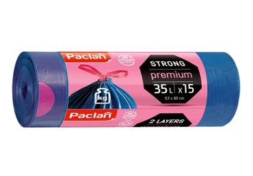 Prügikotid PACLAN 35L 15tk nööriga