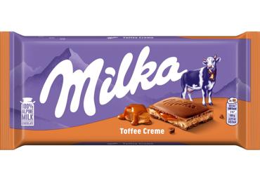Piimašokolaad toffee-cream MILKA 100g