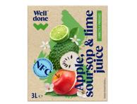 Õuna-laimi mahl WELL DONE NFC 3L