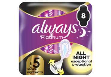 Hügieenisid.ALWAYS Platinum Night S5 8tk