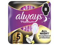 Hügieenisid.ALWAYS Platinum Night S5 8tk