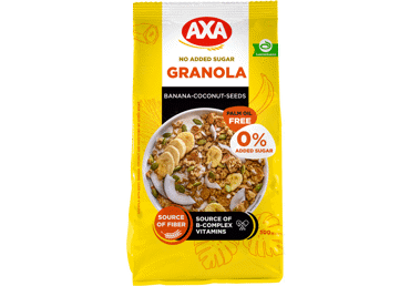 Granola AXA seemned-banaan-kookos 300g