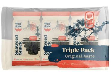 Merevet.snäkk original WELL DONE 3x4g