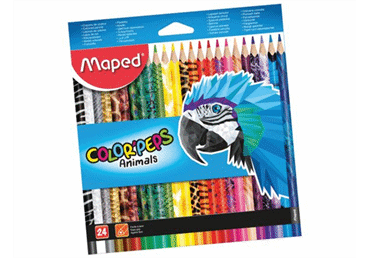 Värvipl. MAPED ColorPeps Animals 24tk