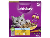 Kuiv kassisööt Steril.WHISKAS kana 800g