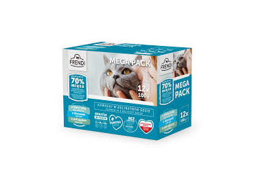 Frendi kassitoit kastmes kala multipakk 12x100g