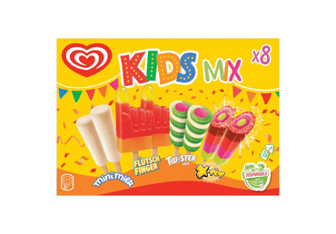Jäätis ALGIDA KidsMix multipakk 8x45g