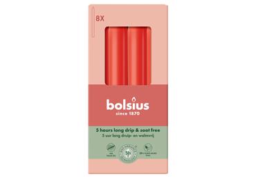 Lauaküünalde komplekt BOLSIUS,punane 8tk