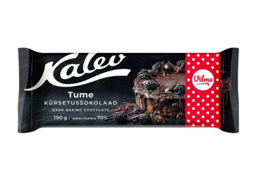 Tume küpsetusšokolaad 70% VILMA 190g