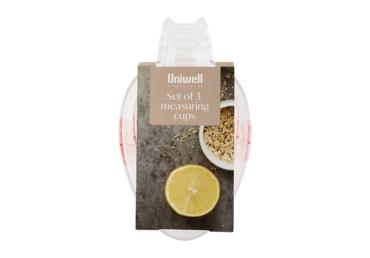 Mõõduklaaside komplekt UNIWELL 3tk - 1