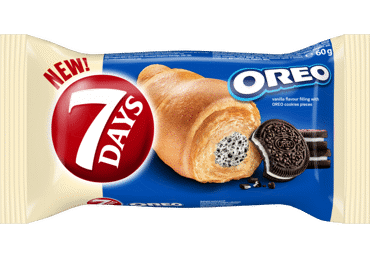 Sarvesai Oreo ja vanillitäidis.7DAYS 60g