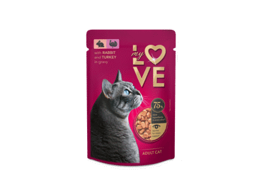 Kassisööt MY LOVE küülik-kalkun 85g