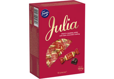 Šok.kompv. marmelaadiga Julia FAZER 150g