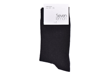 N.sokid SEVEN LEMON 40-42 pikk.must