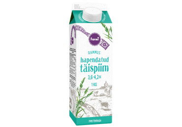 Hapendatud täispiim FARMI 3,8-4,2%, 1kg