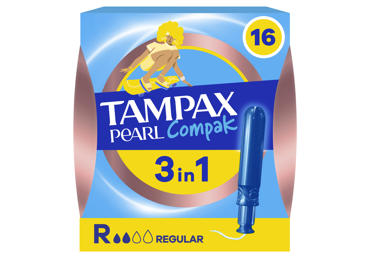 Tampoonid TAMPAX Compak Pearl Regul.16tk