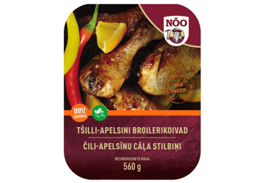 Broilerikoivad tšilli-apelsini NÕO,560g