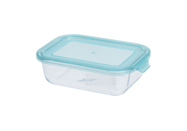 Klaasist toidukarp kaanega 630ml
