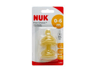 Pudelilutt NUK lateks M 0-6k,2tk