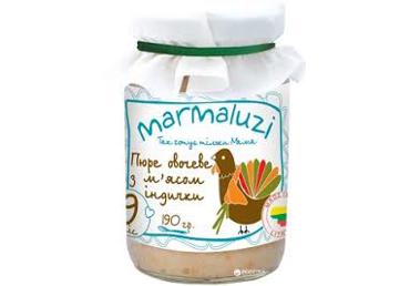 Kalkuni-köögivil.püree MARMALUZI 190g 6k