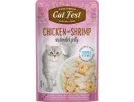 Kassisööt CAT FEST kana-krevet. 70g