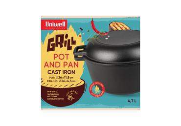 Malmist pott ja pann UNIWELL 26 cm - 1