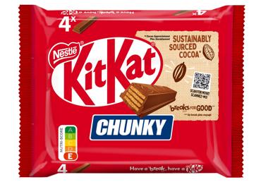 Vahv. šok.glas.KitKatChunky NESTLE 4x40g