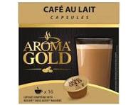 Kohvikaps.AROMA GOLD Cafe Au Lait 16x10g