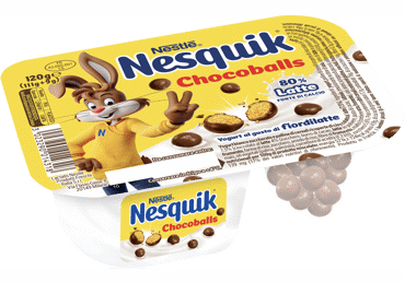 Jogurt NESTLE Nesquik chocoballs, 120g