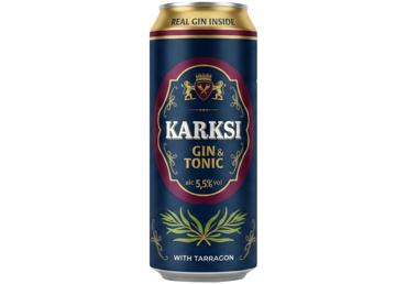 Alk.kok.KARKSI Gin&Tonic Tarrag5.5%500ml