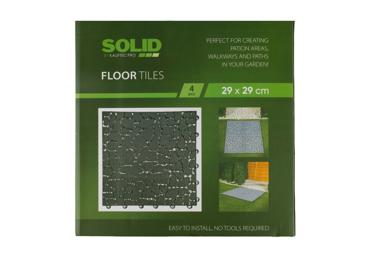 Põrandaplaadid SOLID, 4 tk, 29x29 cm