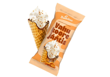 Jäätis karamellitükkidega BALBIINO 86g
