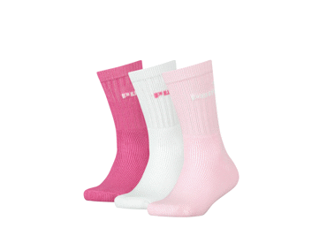 L.spordisokid PUMA 31-34 roosa,valge 3p