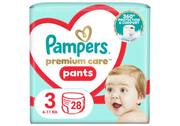Püksmähk.PAMPERS PremCare s3,28tk 6-11kg
