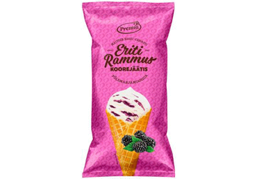 Jäätis põldmarja ERITI RAMMUS 110g